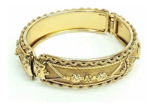 Bracelete Indiano Metal Dourado