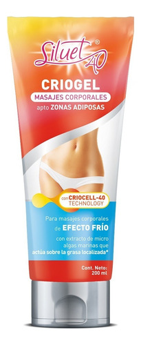 Siluet 40 - Criogel Para Masajes Corporales 200 Ml