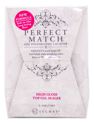 Camiseta Gel Sellador De Uñas Lechat Perfect Match High Bril