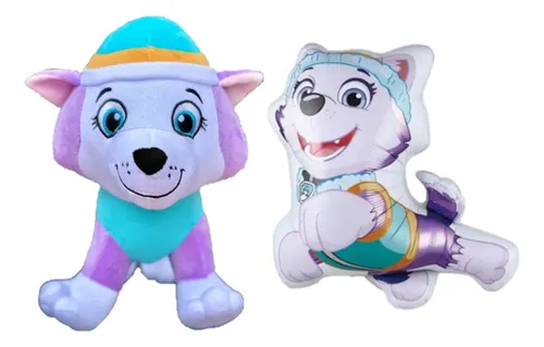 Globo Y Peluche Everest Patrulla Canina Paw Patrol