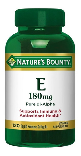 Vitamina E 120 Cápsulas | 400 Ui ( 180mg ) | Nature's Bounty