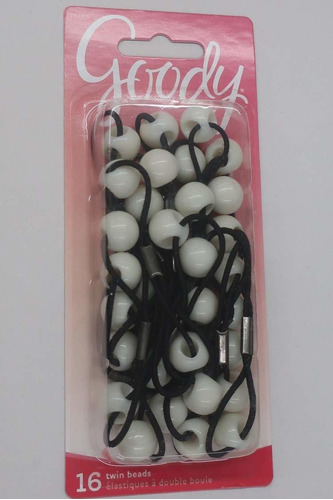 Goody Girls Twinbead Bubble Ponytailers - Blanco - 16 Pk.