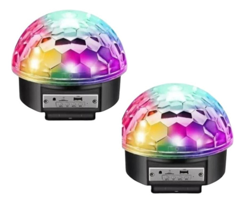 Pack X2 Magic Ritmica Disco/ Bola De Luces Con Bluetooth