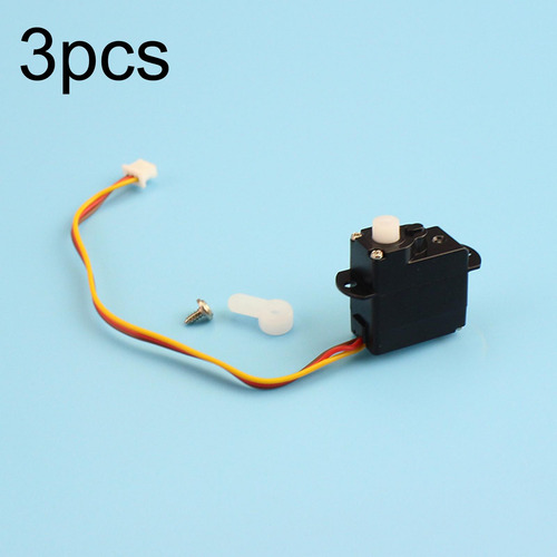 3 Piezas Rc Heclicopter Servo Set Accesorios Fácil De