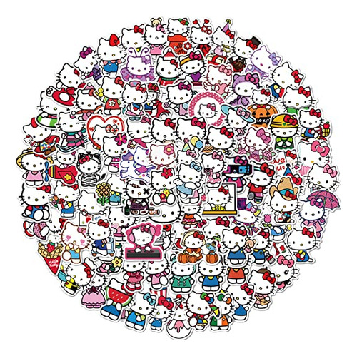 100pcs Hello Kitty Stickers For Girl, Kawa B0bzrl4vsz_230424