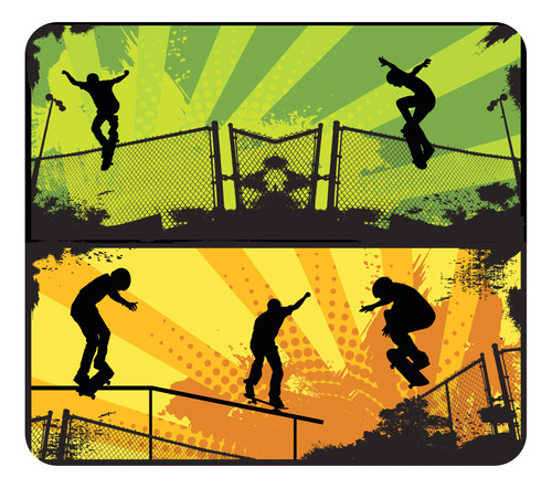 Adesivo Antiderrapante Piso Banheiro Skate Infantil 50x45cm