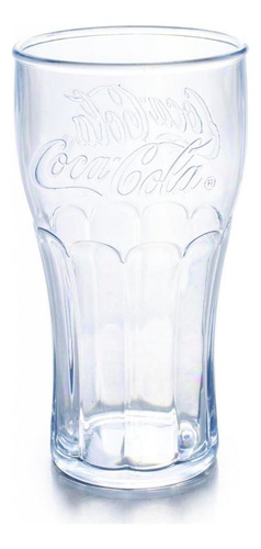 Copo Coca Cola Linha Cristal Plástico 530ml Jogo Com 6 Copos