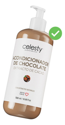  Acondicionador Chocolate Cocoa 500ml Celesty® Antifrizz