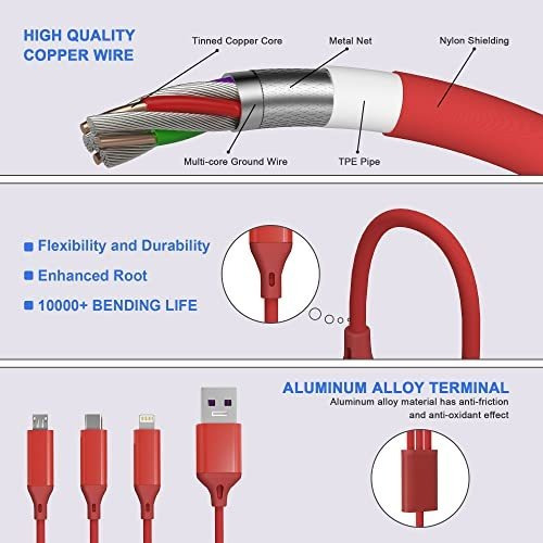 Actualizado Cable Largo Multiusb 9.8 ft 10 Pie Multiple