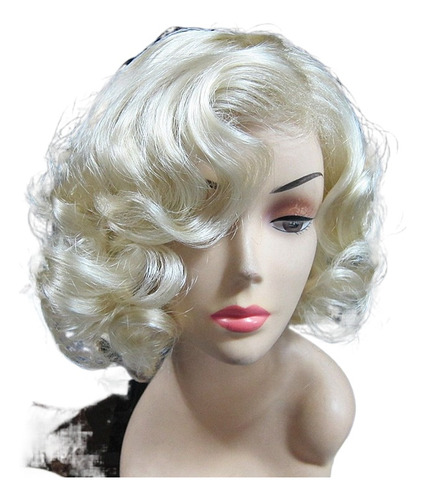 Wig Gold European And American Women's Short Curly Hair