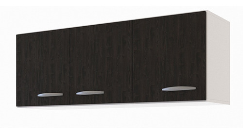Imagen 5 de 10 de Alacena Blanca Cocina 3 Puertas Delos 120x32 Cm Mueble 1,20
