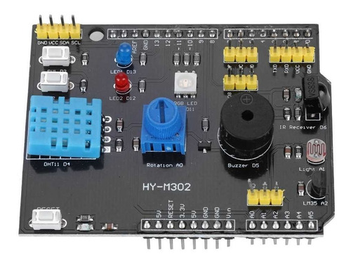 Arduino Modulo Multifuncion 9 En 1 Dht11 Y Lm35 Temp 100483