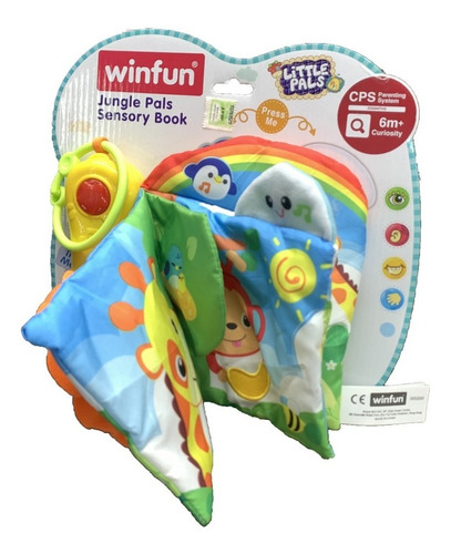 Imagen 2 de 5 de Libro De La Selva Con Sonido Winfun Art 0200-34 Loonytoys