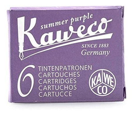 Cartuchos Tinta Purpura Violeta Kaweco 6 Cortos Tipo Pluma