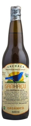 Cachaça Sanhaçu Carvalho 600 Ml - Organica