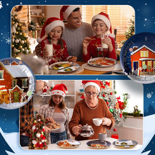 Sliner 12 Pcs Bandeja De Galletas De Navidad Santa Santa Ban