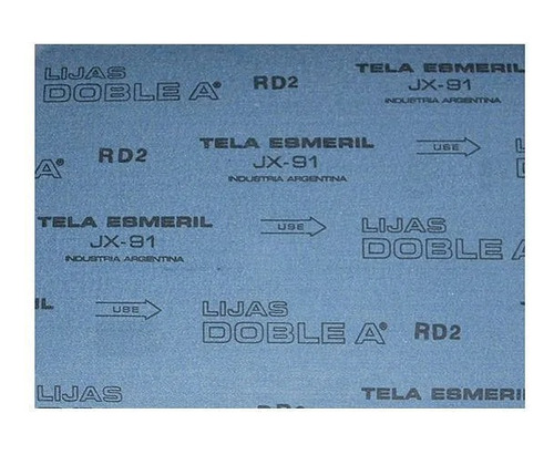 Lija Tela Esmeril Doble A Grano 50 - 60   Pack X 10 Unidades