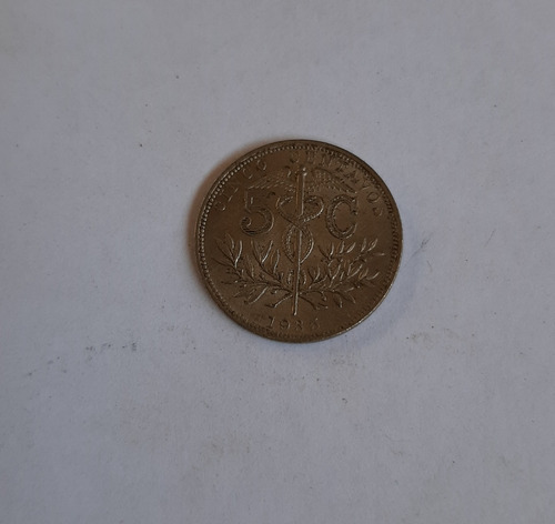Moneda De 5 Centavos Año 1935