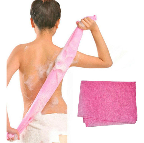 2x1pc Nylon Exfoliante Toalla De Baño Paño Mágico Lavado