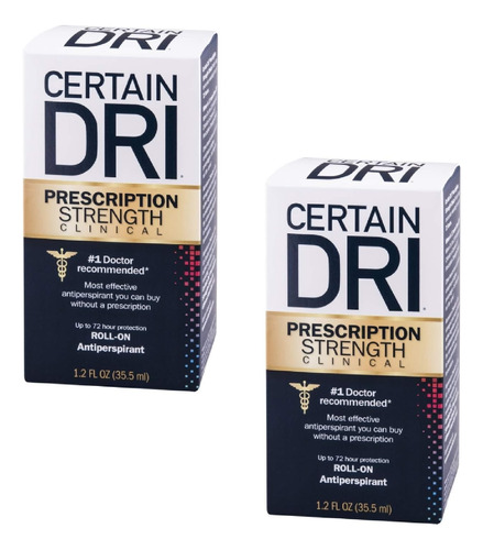 Certain Dri - Desodorante Antitranspirante Roll On 2pack