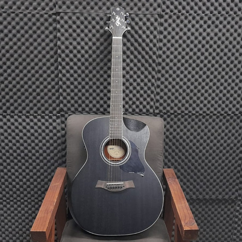 Imagem 3 de 10 de Violao Eletroacústico Seizi Nagoya C/bag Open Pore Black
