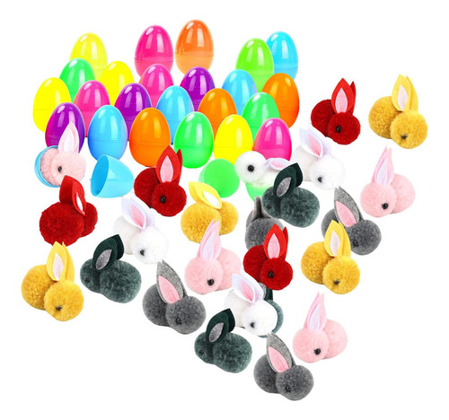 - Huevos De Pascua Con Conejitos De 26 Huevos De Conejo