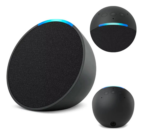 Bocina Inteligente Amazon Echo Pop Negro 15w Alexa Negro