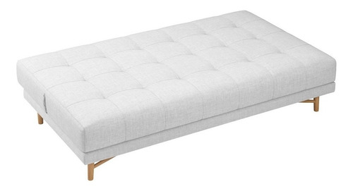 Sofá Cama Premium 3 Lugares Bossa Nova 190cm Linho Cinza