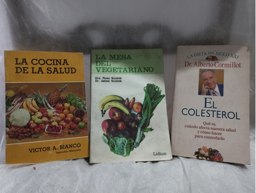 Lote De 3 Libros Cocina Saludable(cormillot,victor Bianco)