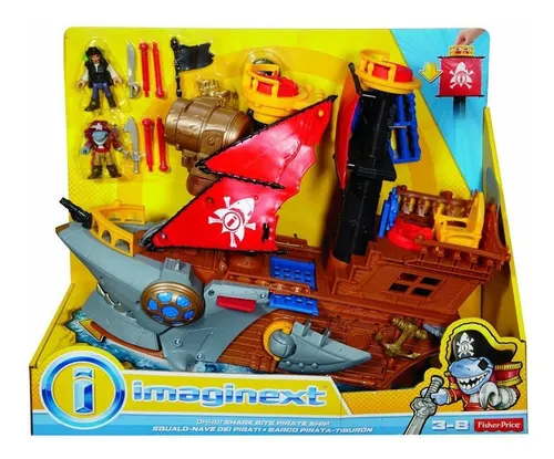 Barco ataque online de tiburón imaginext