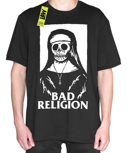 Remera Mala Religion - Bad Religion - Monja Calavera  Unisex