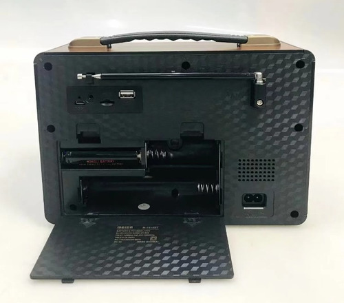 Radio Vintage Bluetooth Amfm/sw Portátil Lector Usb Tf Meier