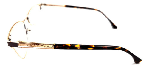 Armazón Lente Clip On 2en 1 Iman 1530 C4 Metal + Tr Small Negro/dorado