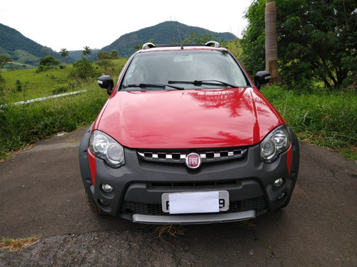 Fiat Strada Adventure 1.8 Locker 2014 Vermelha Novíssima!!!