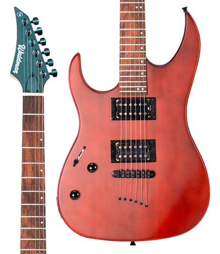 Guitarra Canhota Superstrato Waldman Wst180l Ws Worn Cor Worn Satin Material Do Diapasão Laurel Orientação Da Mão Canhoto