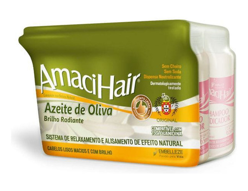 Transformação Alisante Amacihair Azeite Baldinho 200g