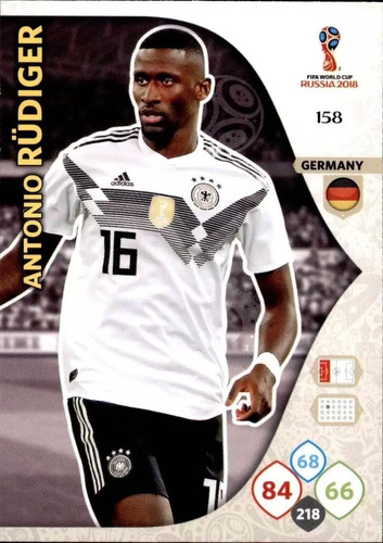 Carta Adrenalyn Xl Mundial Rusia 2018 / Antonio Rudiger