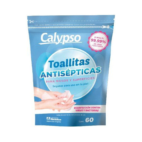 **toallitas Antisepticas Calypso 60 Un.
