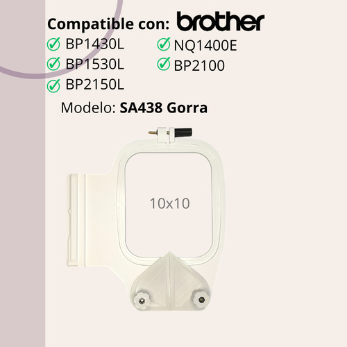 Bastidor Gorra 10x10 Bp1430l Bp1530l Bp2150l Bp2100 Nq1400e