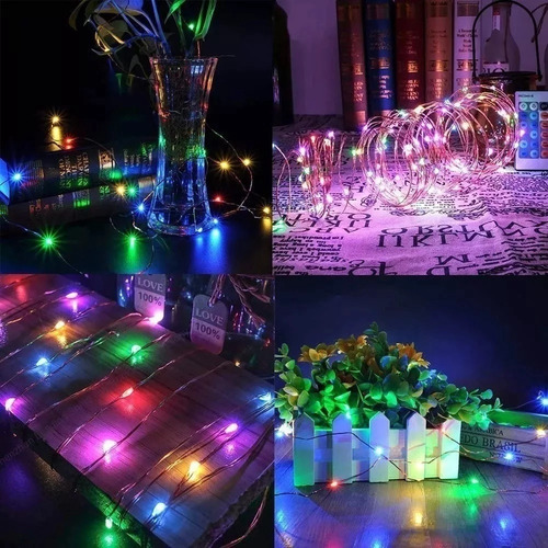 X2 Luces Hada Luces Navidad Solar Guirnalda Luces Solar 10m
