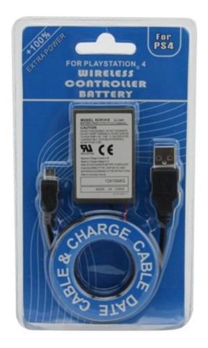 Bateria Ps4 Play 4 3.7v 2000mah Cable Titan Belgrano