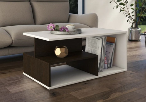 Imagen 5 de 9 de Mesa Ratona Moderna Centro Melamina Minimalista