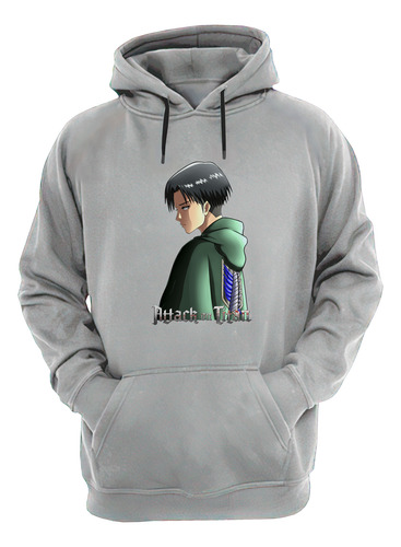 Attack On Titan Levi Ackerman Buzo Canguro Friki Tu Eres #1