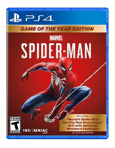 Marvel's Spiderman Game Of The Year Ps4 Fisico