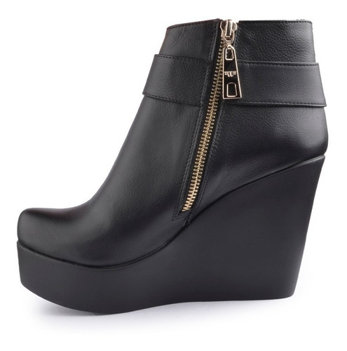 Imagen 6 de 10 de Botinetas Botines Botas De Mujer De Cuero Anika - Ferraro
