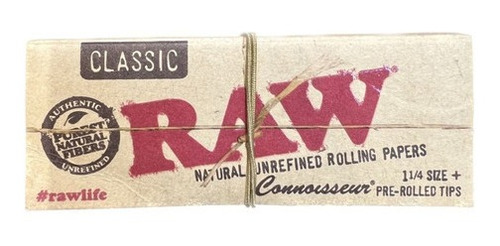 Hojilla Raw Classic 1 1/4 50 Uni + 16 Pre Roller Tips