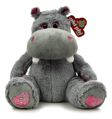 Peluche Hipopotamo Sentado 30cm Phi Phi Toys 