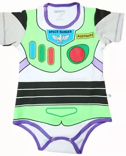 Body Disfraz Bebe Buzz Lightyear Astronauta Algodon Pyma.