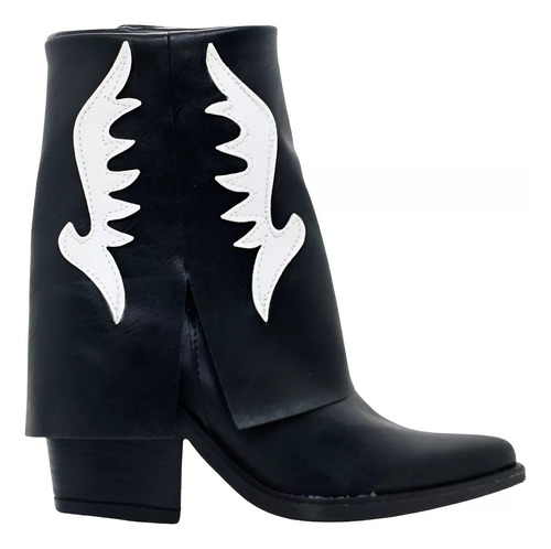 Bota Texana De Mujer Comodas Caña Baja Moda Berry Liviana