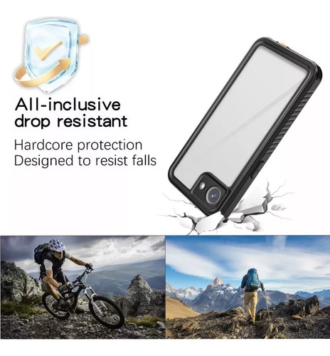 Funda Para iPhone 16e Con Protector De Pantalla Impermeable